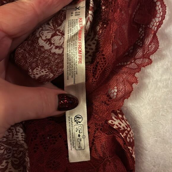 NWT Free People Intimately All Nighter Lacy trapeze nightgown. Sz M - Picture 12 of 15